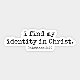 Identity in Christ Sticker